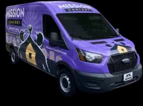 Mission Comfort Heating & Cooling truck