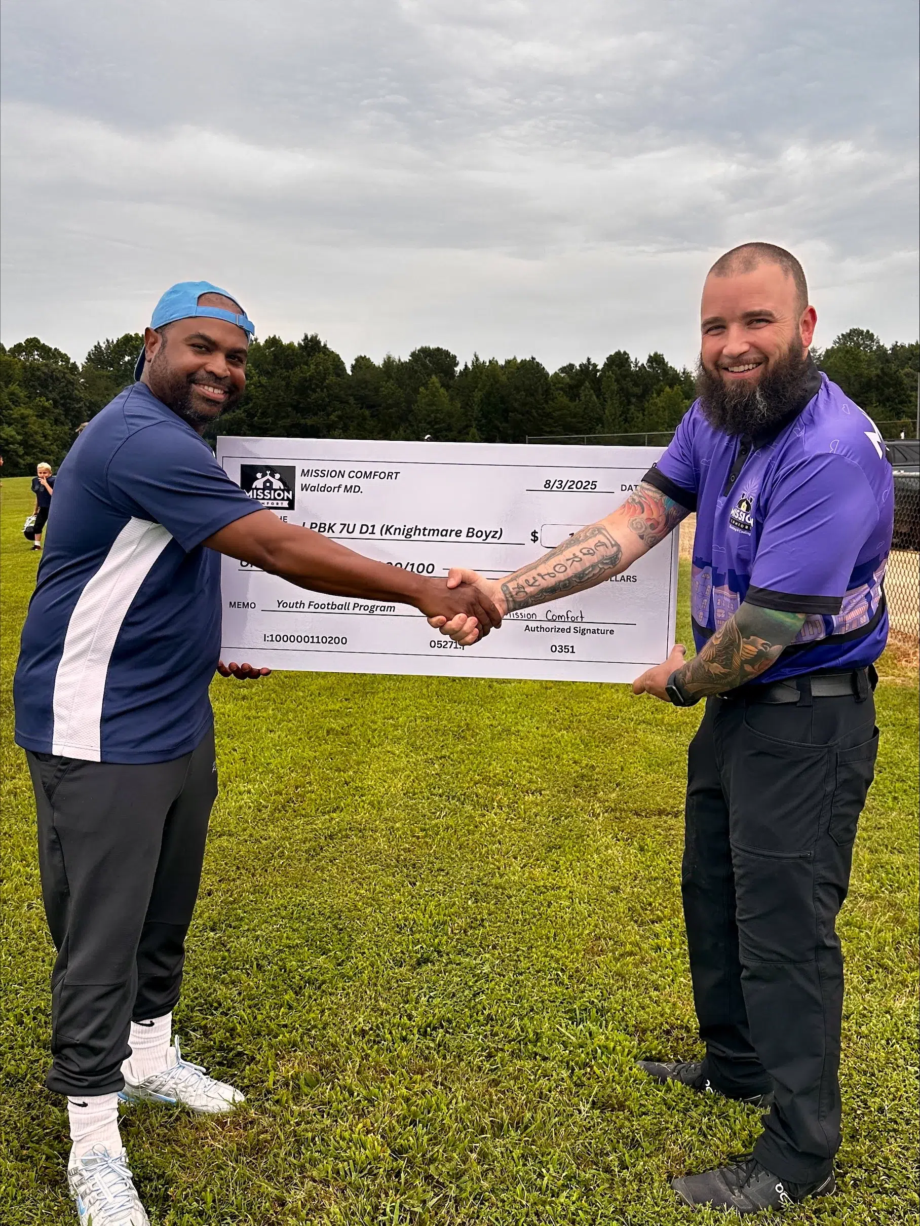 Mission Comfort and youth sports sponsorship