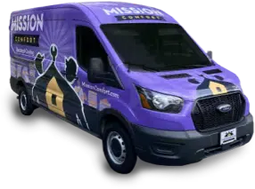 Mission Comfort Heating & Cooling truck